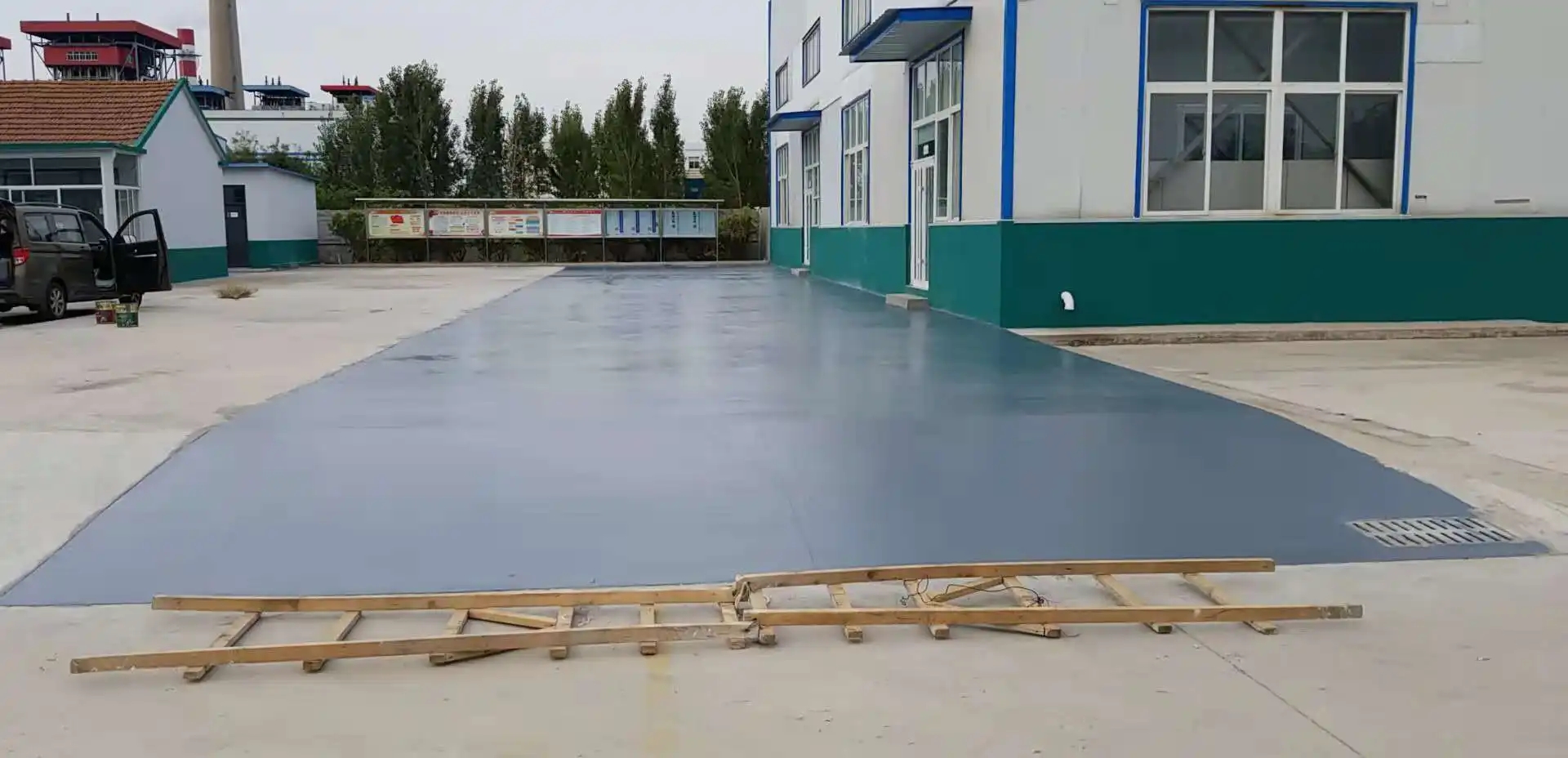 黄石车间厂房地坪漆修补翻新